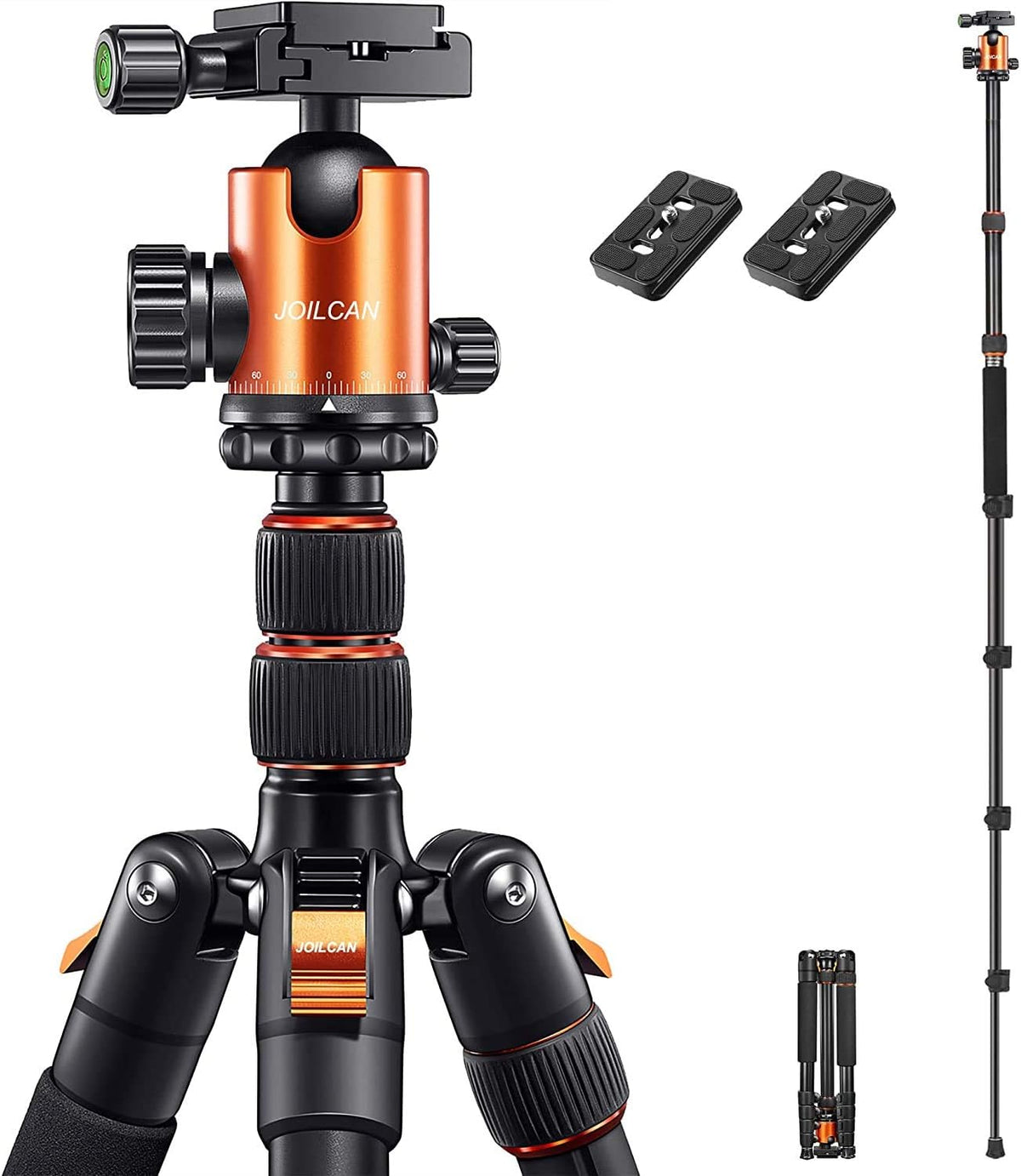 Blue Aluminum Camera Tripod Monopod, Pack of 2 F261