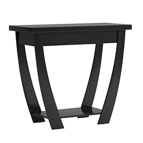 Black 1-Drawer Console Sofa Table P742179