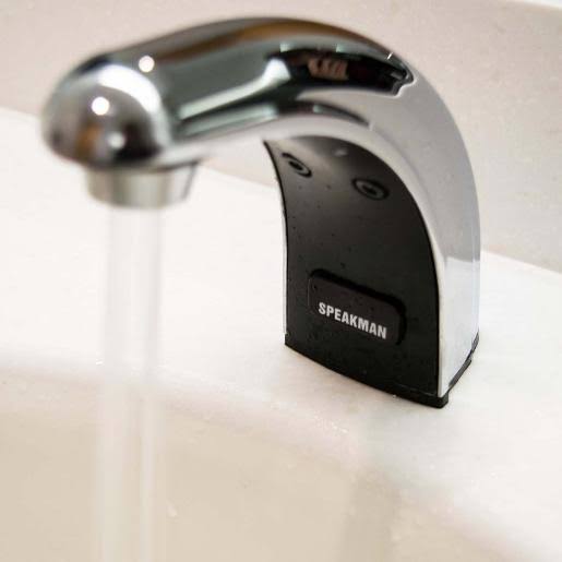 Chrome Single Hole Electronic Bathroom Faucet N320817