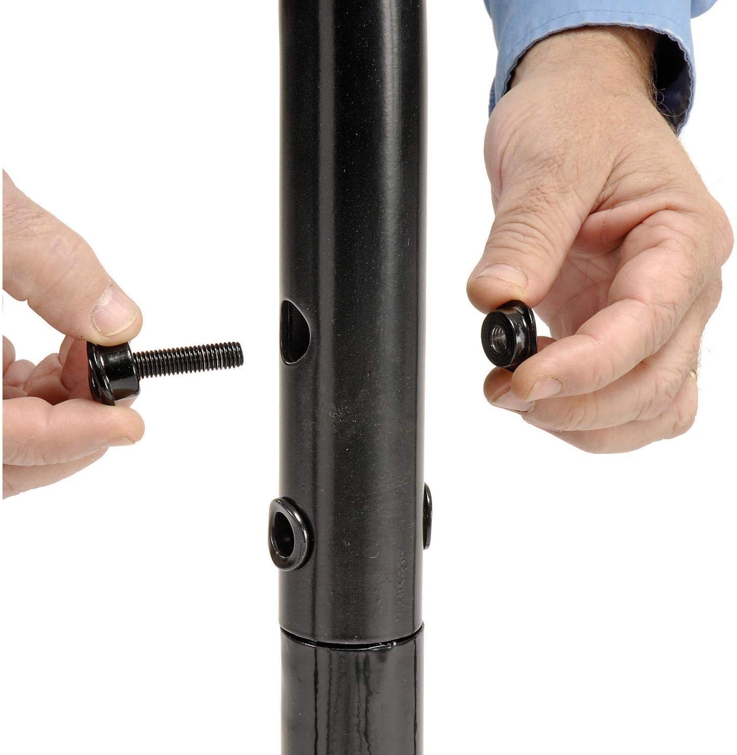 68L Black Flange Mount Bike Rack, 7-Bike Capacity L685