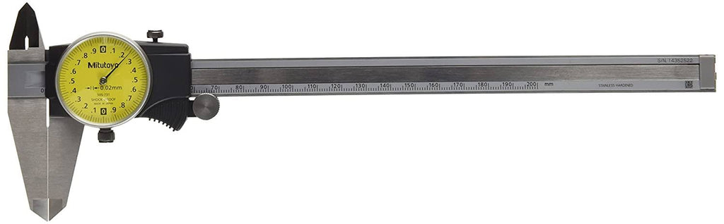 0-200mm Dial Caliper with Yellow Dial Y2703