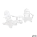White Folding Adirondack 3-Piece Set B610435