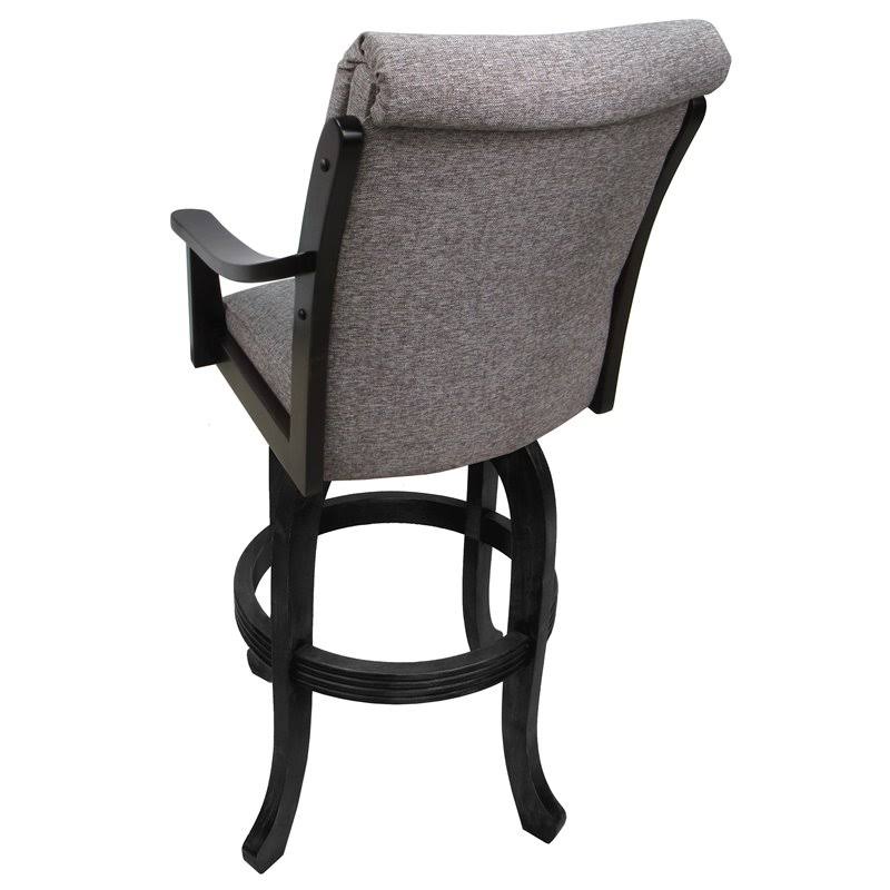 Swivel Solid Wood Bar Stool in Mojave Gray K825