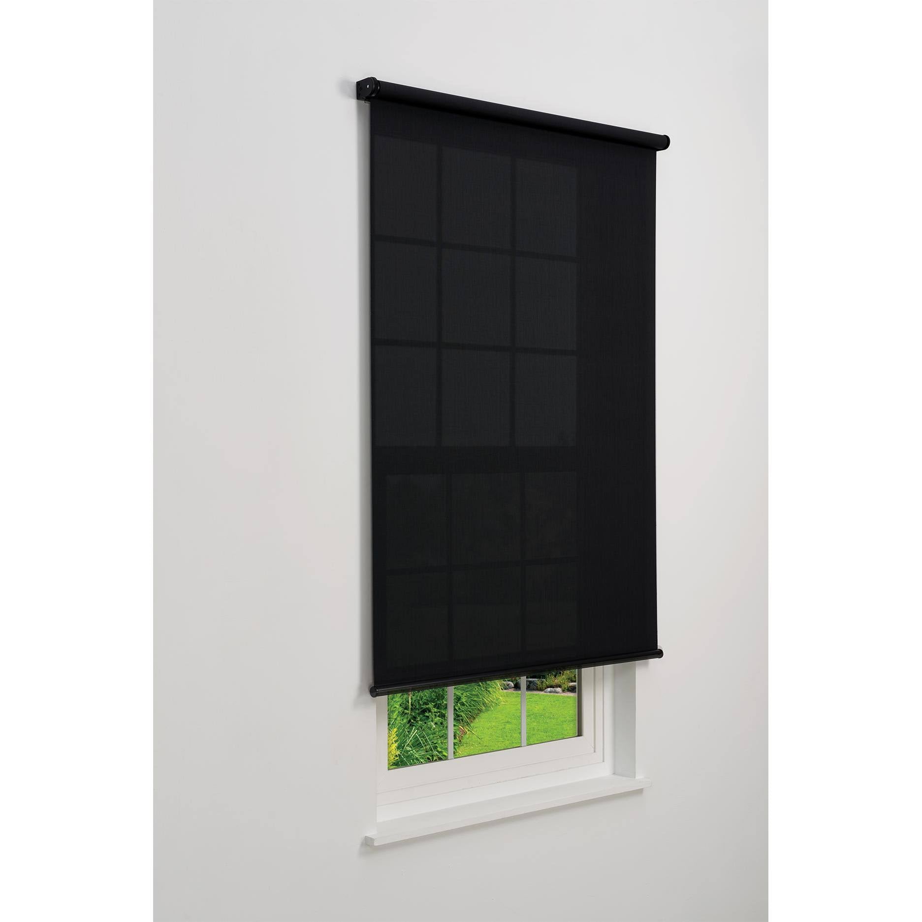 Cordless Solar Screen Roller Shade, Shadow 57 W x 78 H A945800