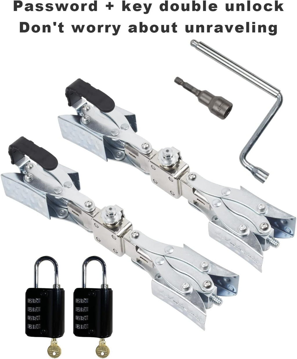 X-Shaped Wheel Chock Stabilizer for Travel Trailers, 2 set O875