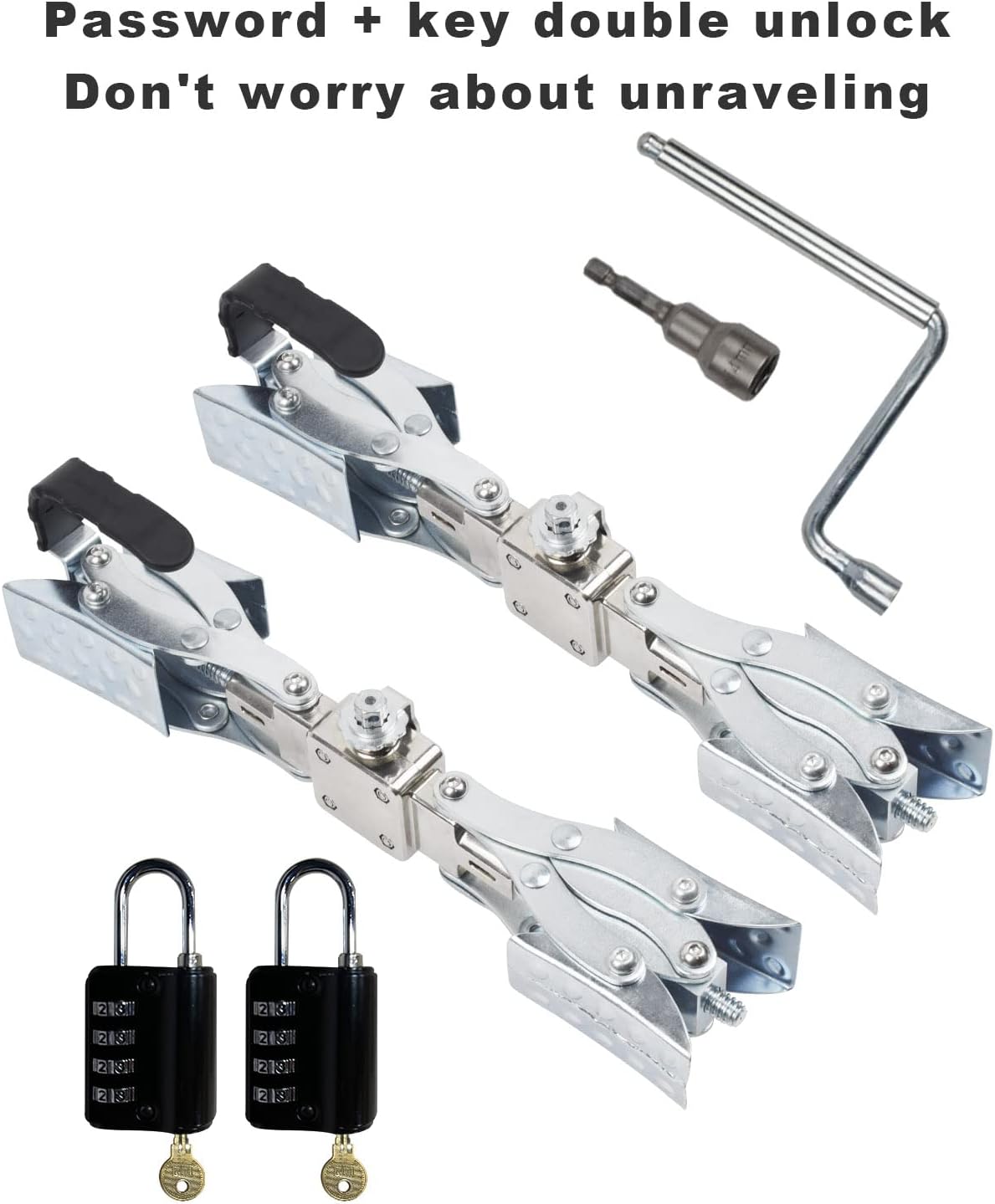 X-Shaped Wheel Chock Stabilizer for Travel Trailers, 2 set O875