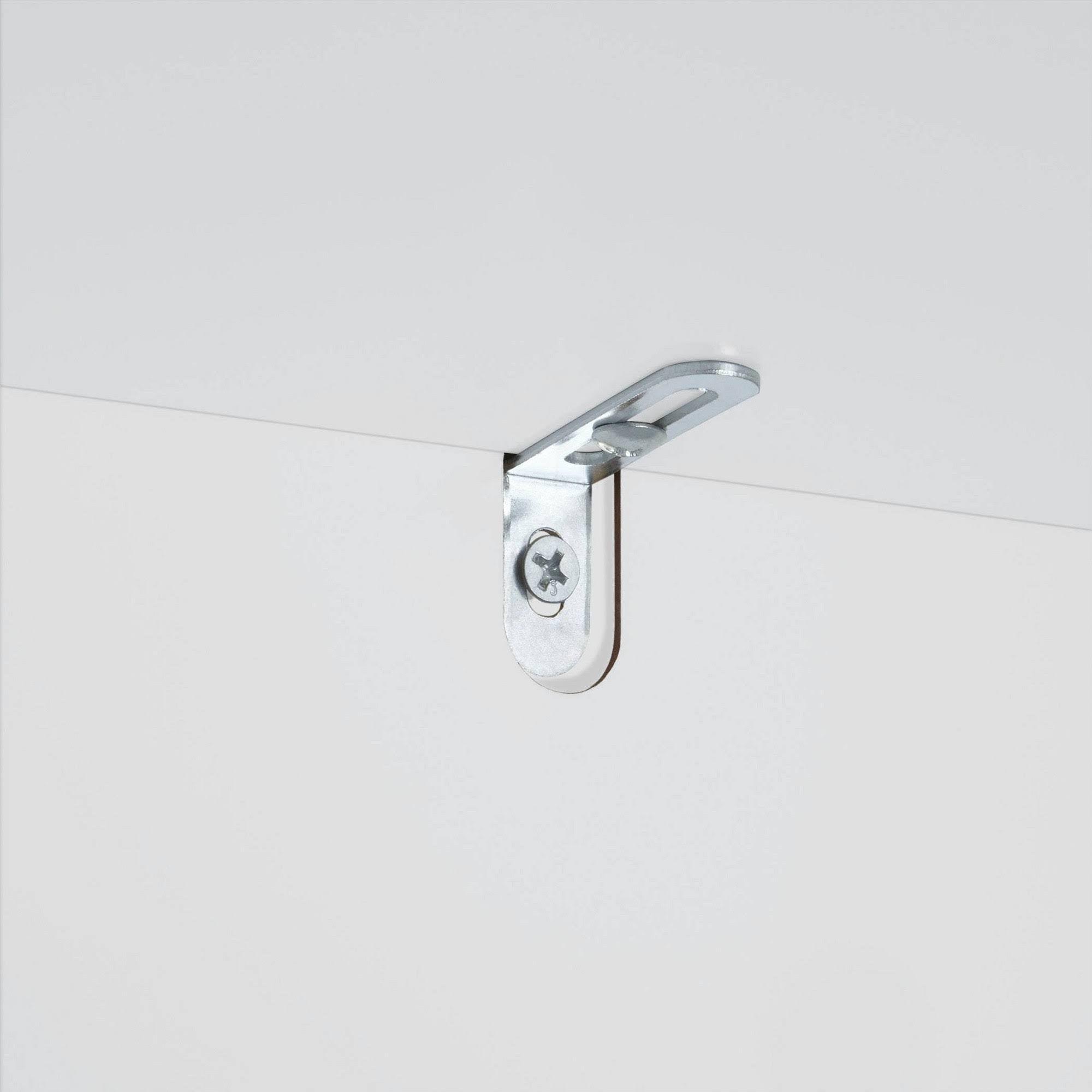White 3-Cubby 2-Veggie Bin Floor Cabinet S810