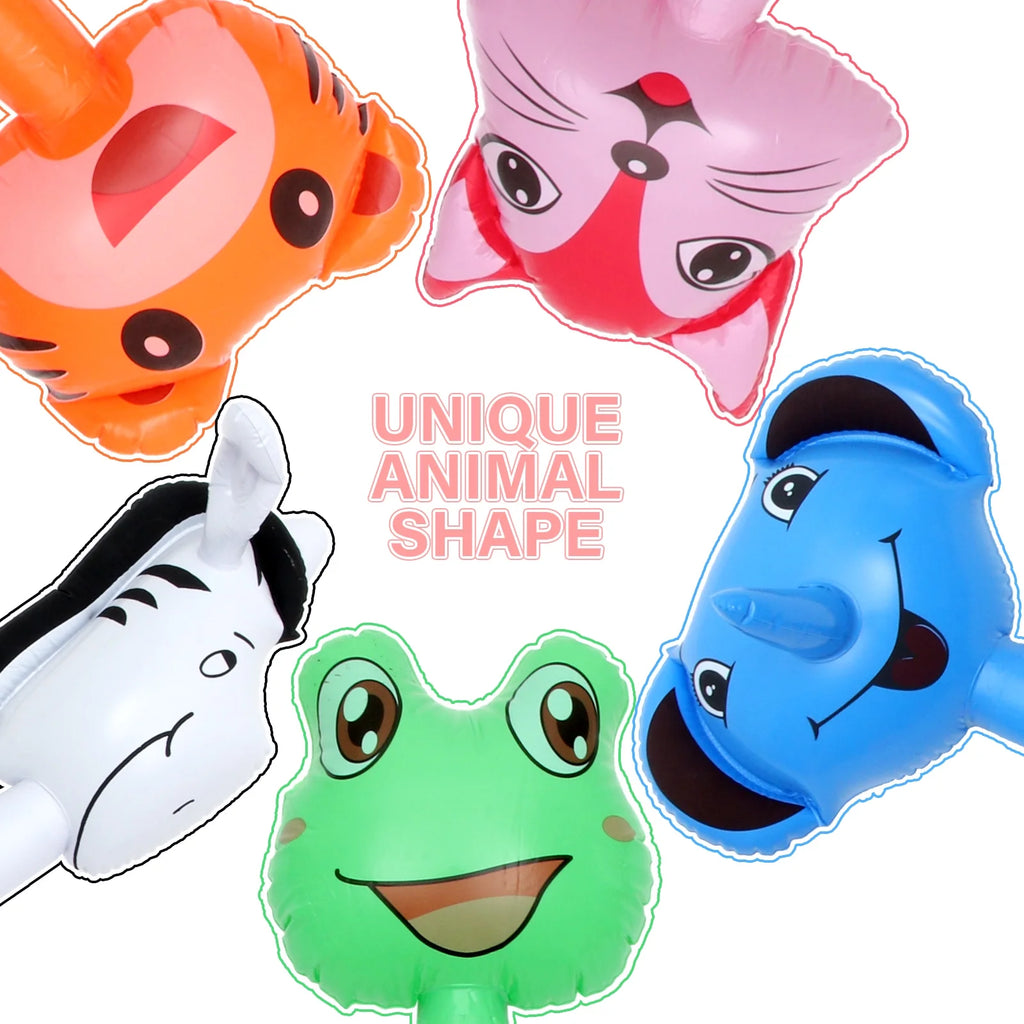5 Pcs Inflatable Tiger Hammer Toys W558972