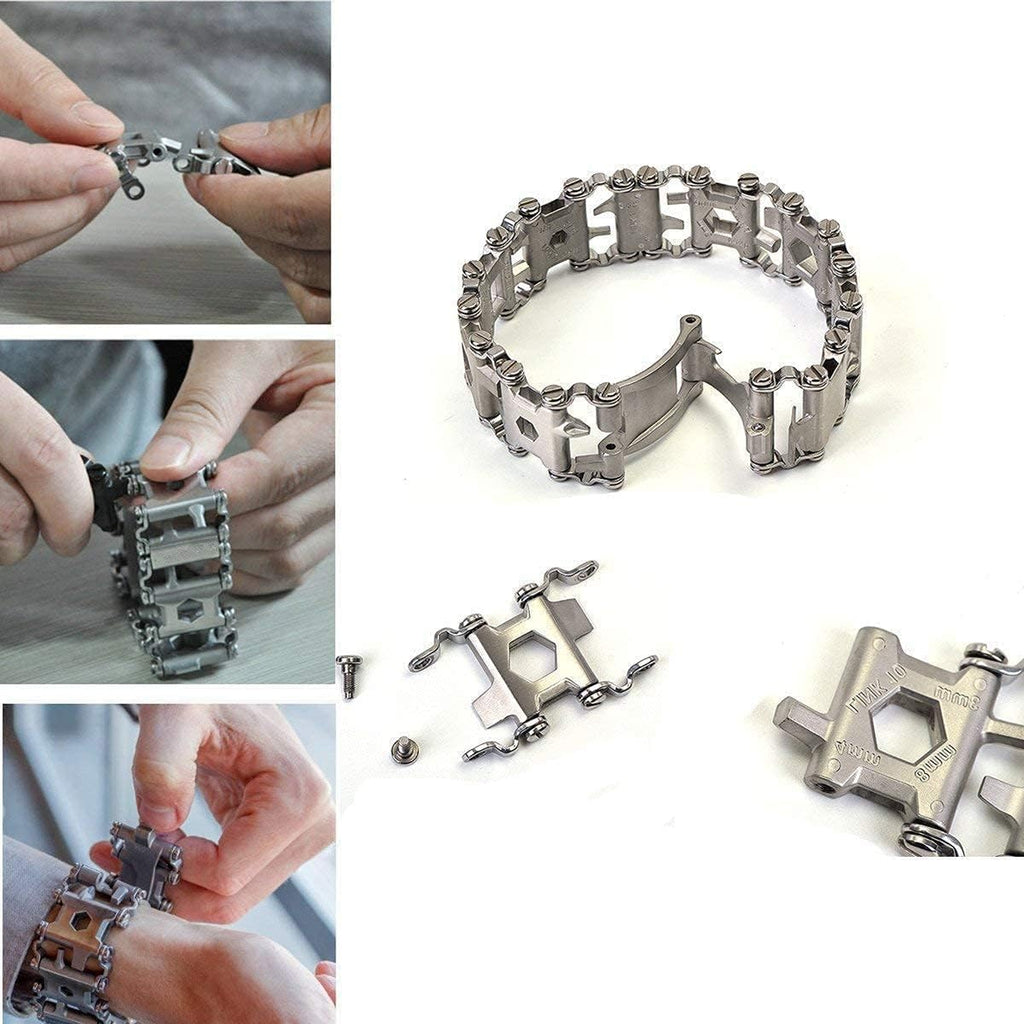 29 In 1 Stainless Steel Survival Bracelet N78969