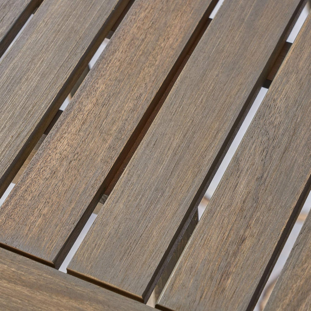 Gray Acacia Wood Square Dining Table O87910
