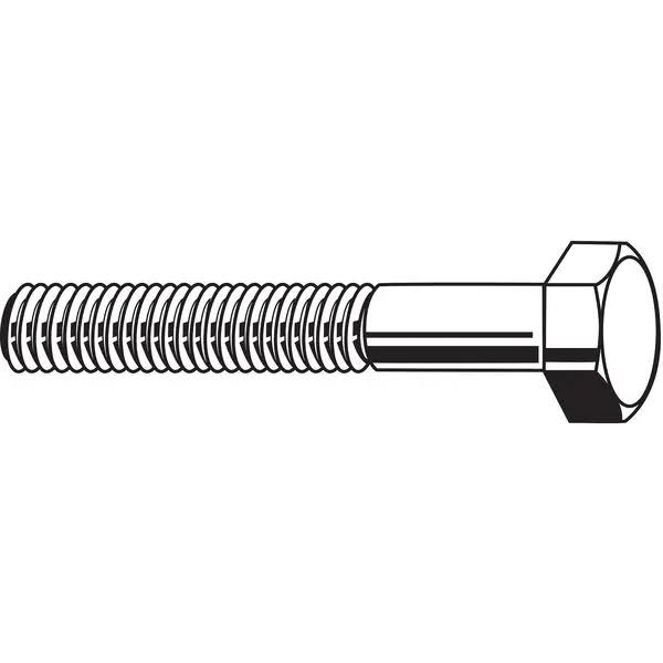 Steel Hex Head Cap Screw, Grade 5, Zinc Plated, 15 Pk M94395