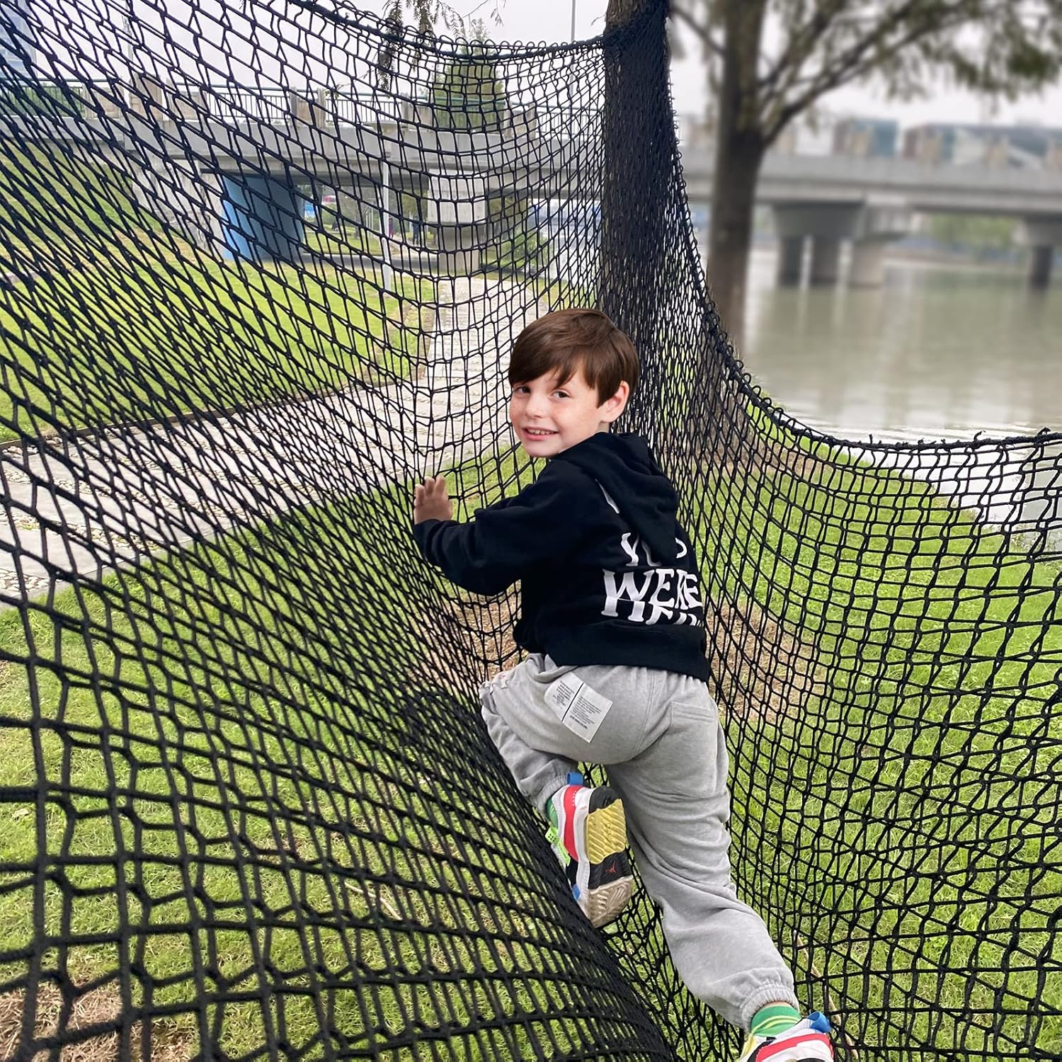 9.8 X 14.8FT Double Layers Climbing Cargo Net R96252