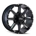 Satin Black 22x12 6x135 6x139.7 -44mm 108.0mm Wheel R1215