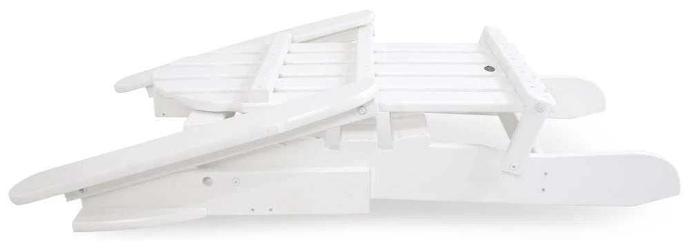 White Folding Adirondack 3-Piece Set B610435