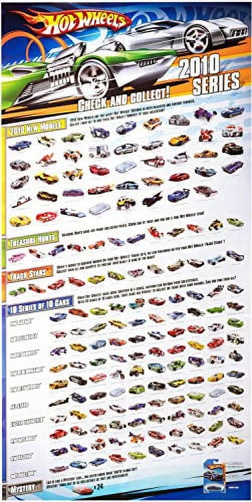 50 Pieces Hot Wheels Car Vehicle Playset M67291