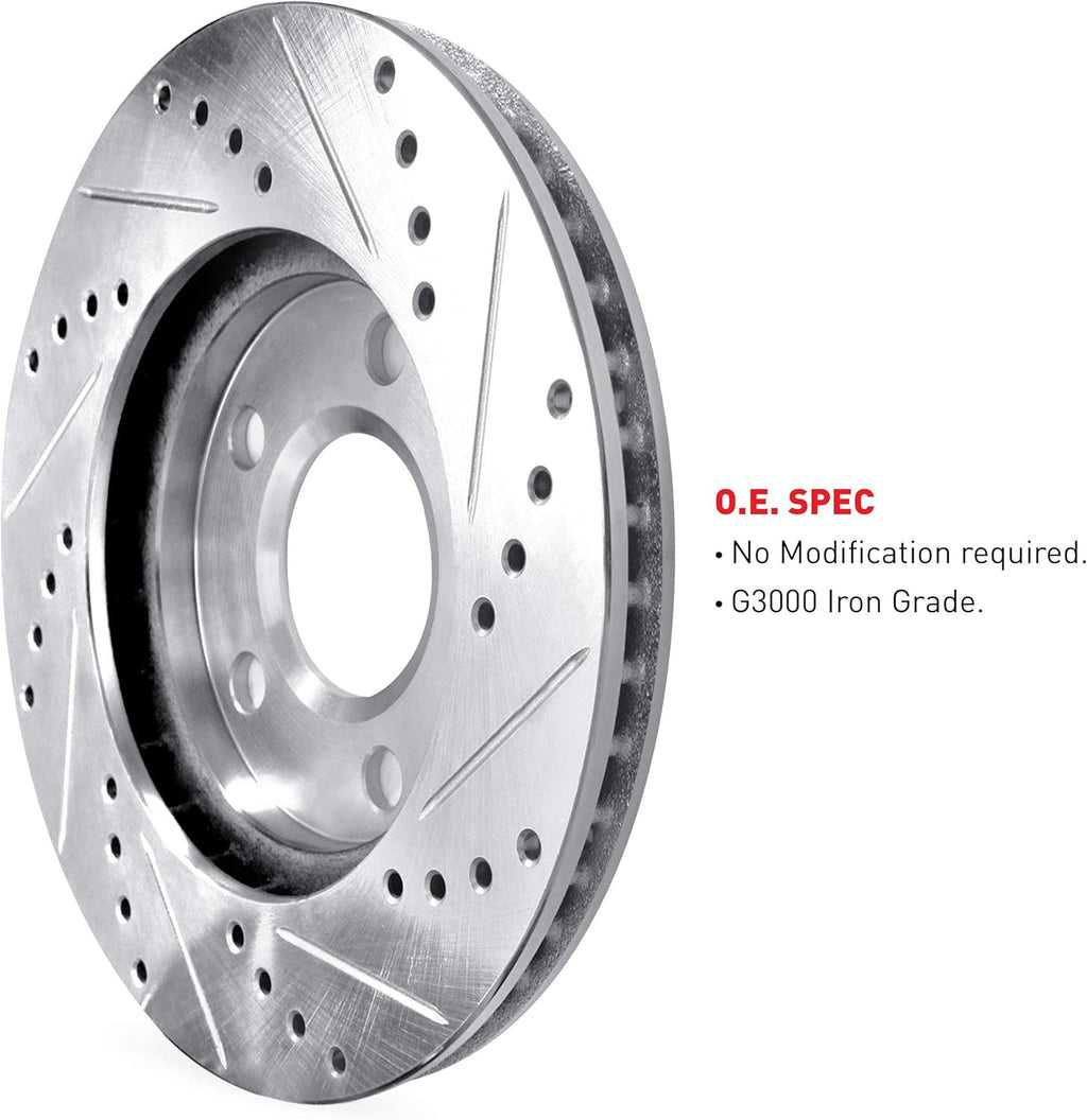 Front Rear Ceramic Brake Pads and Rotors Kit E843126
