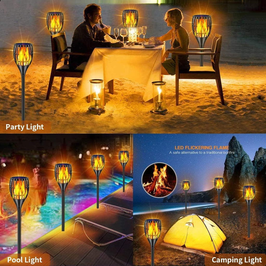 Solar Torch Lights with Flickering Flames N1491
