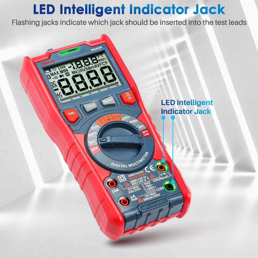 TRMS 6000 Counts Auto-Ranging Digital Multimeter H1851