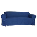 Blue Denim Cotton 1-Piece Sofa Slipcover G350