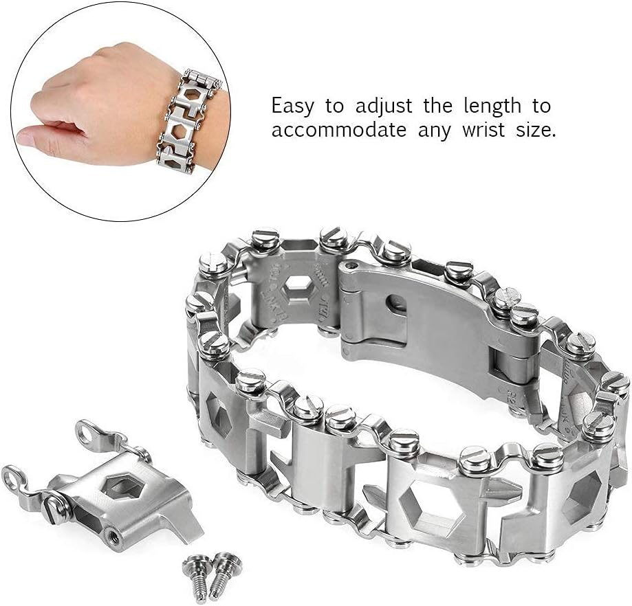 29 In 1 Stainless Steel Survival Bracelet N78969