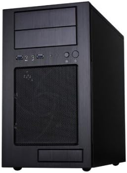 Black Aluminum front panel steel body ATX Mid Tower Computer Case Y60828