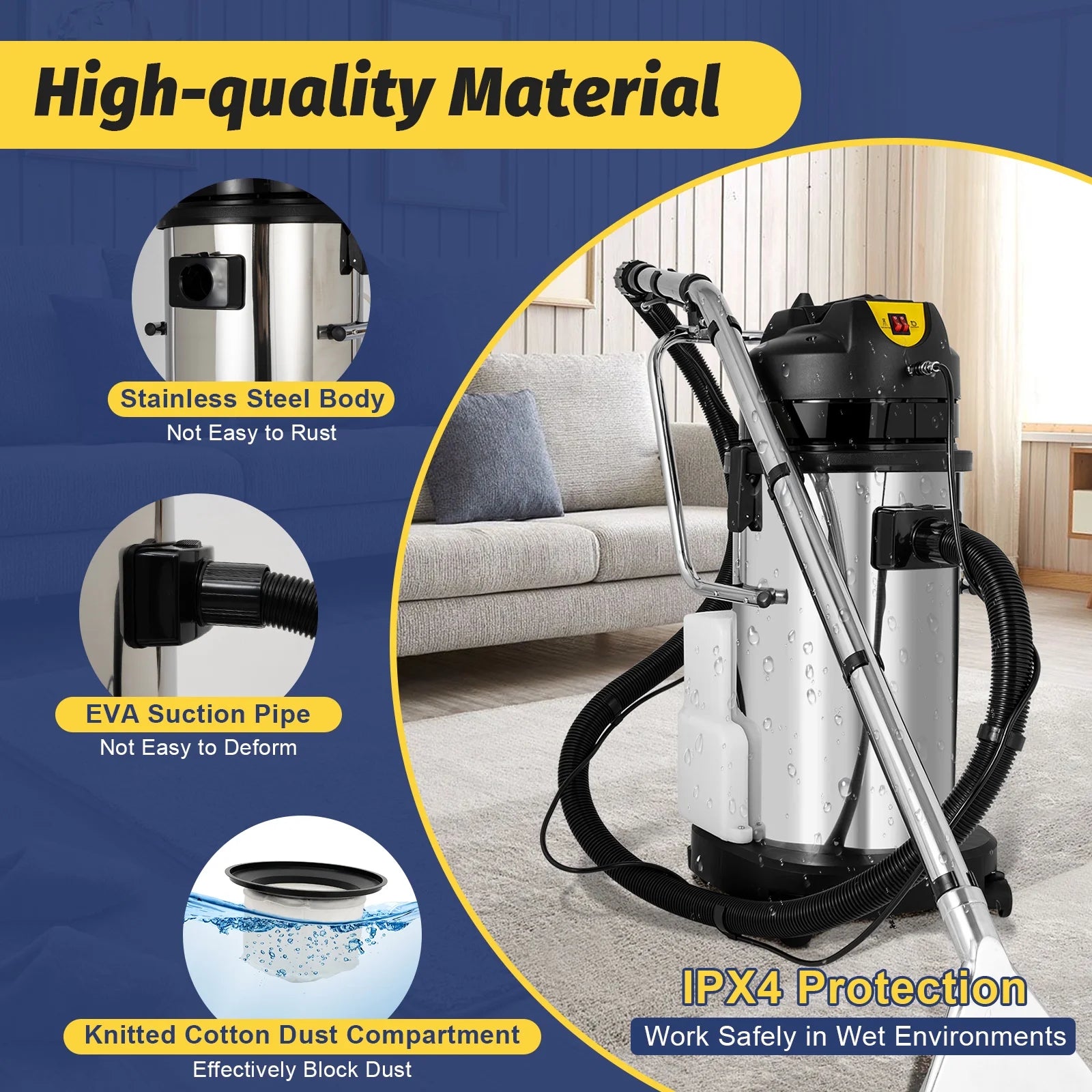 40L 3in1 Carpet Cleaner Vacuum Extractor G19308