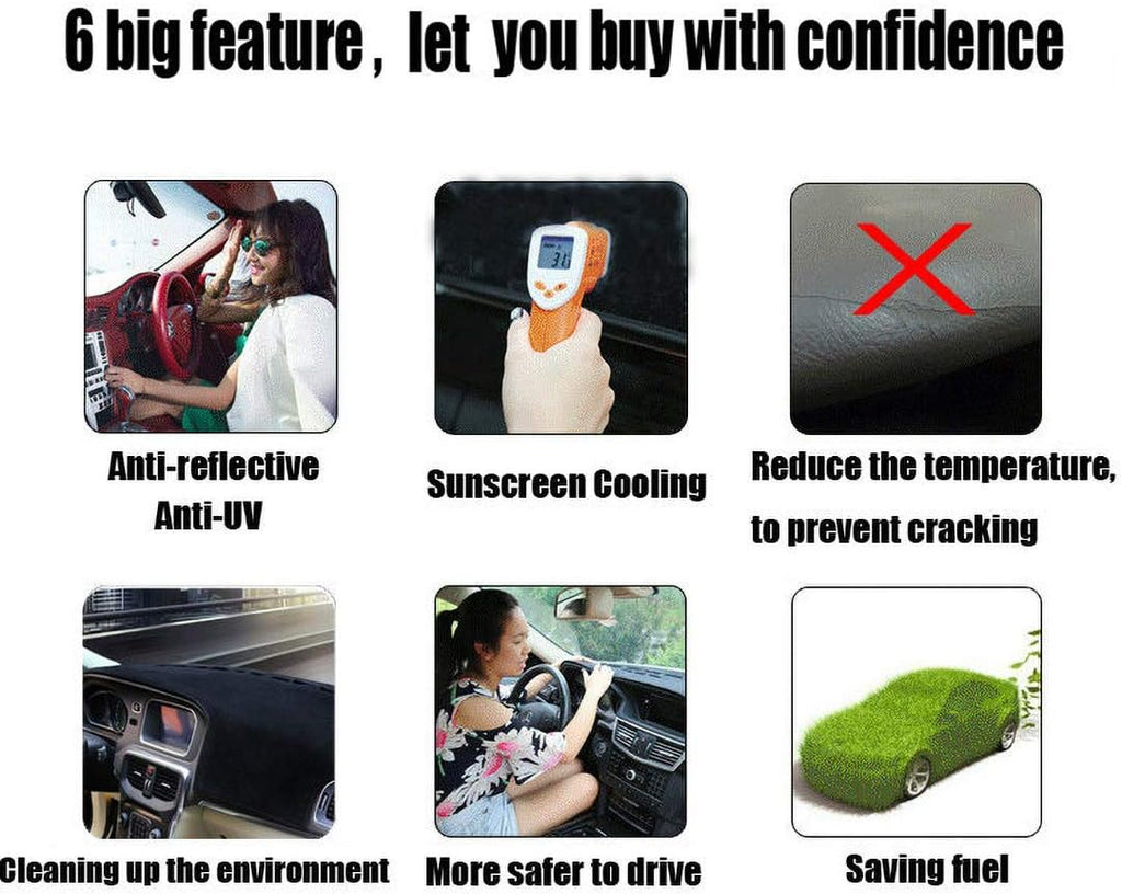 Left Hand Drive Dashboard Cover Dash Mat for Infiniti FX35 FX50 FX37 2009-2013 T28898