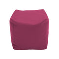Raspberry Square Bean Bag Pouf V816677