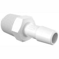 3/8-19 BSP to 3/8x22 Barbed Adapter, High Density Polyethylene H3525