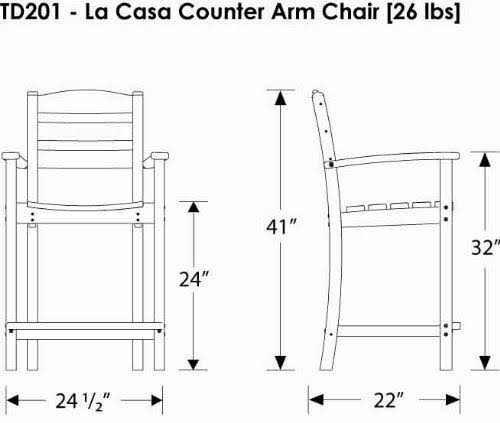 Green Counter Arm Chair I5117
