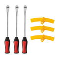 Yellow 3Pcs Tire Spoon Lever Repair Tool P311