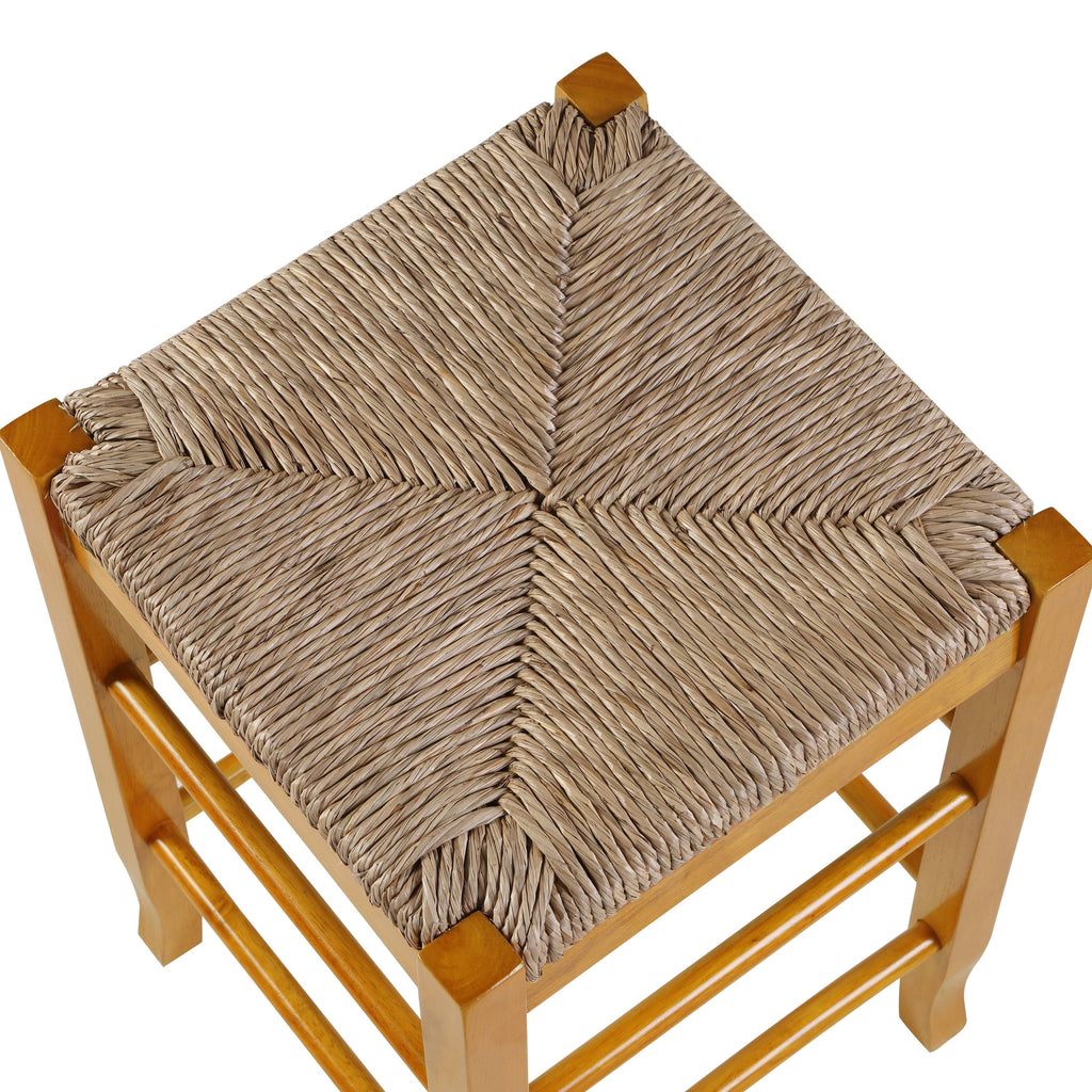 Square Counter Stool Cappuccino G37348