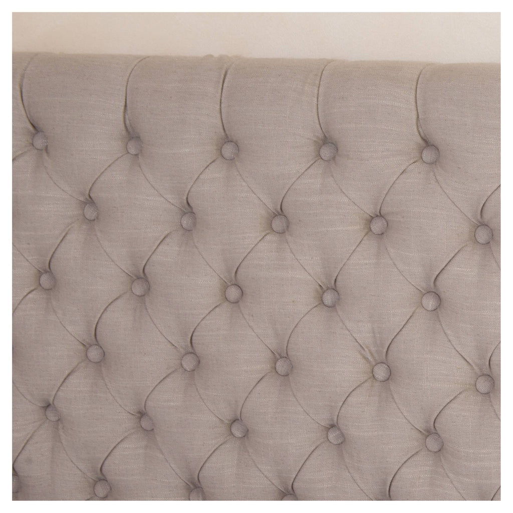 Light Beige Button Tufted Headboard King X230987