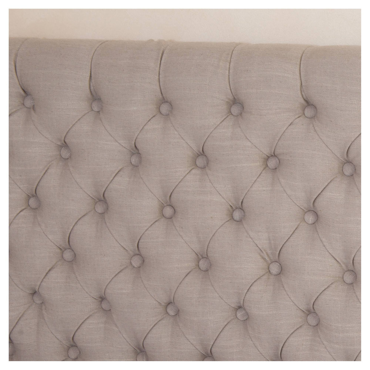 Light Beige Button Tufted Headboard King X230987