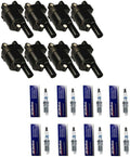 8pcs Ignition Coil Pack And Iridium Spark Plug A3576