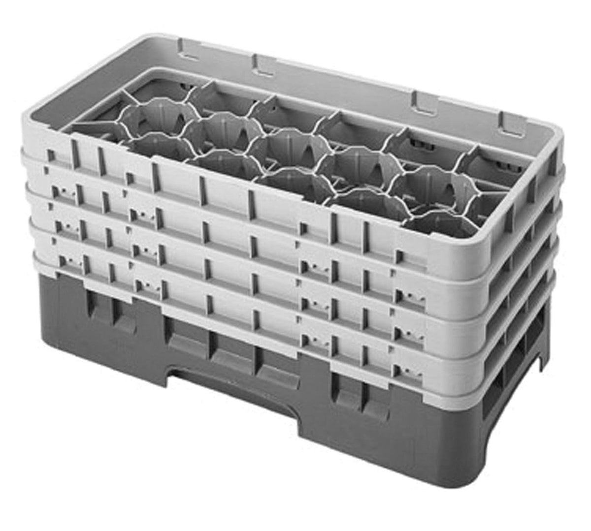 17 Compartment Half-Size Glass Rack X8475