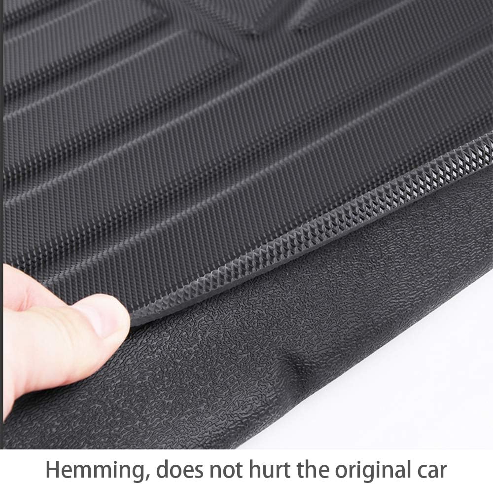 Black Pack of 2 Heavy Duty Rubber Trunk Liner Tray B476