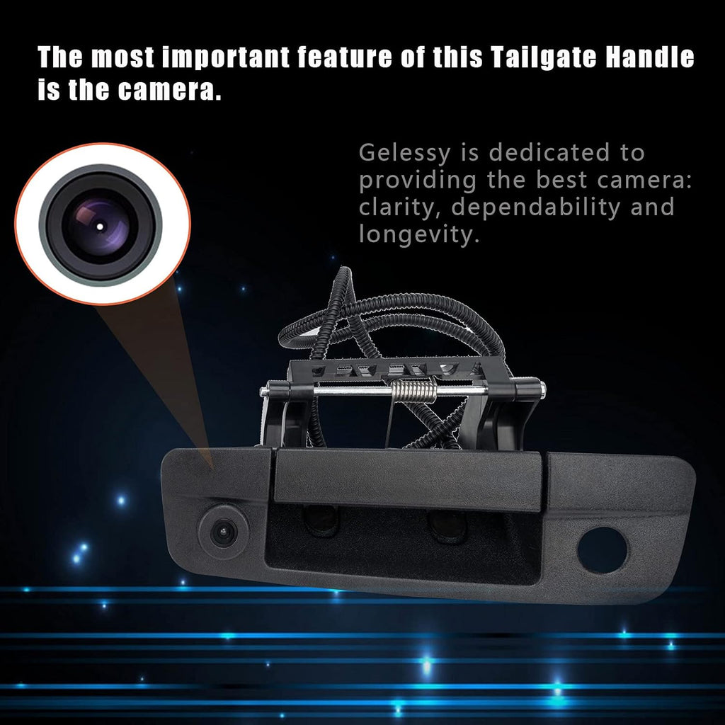 Tailgate Handle Camera Compatible with Dodge Ram 1500 2009-2017, 2500 3500 2010-2017, Pack of 2 B71133