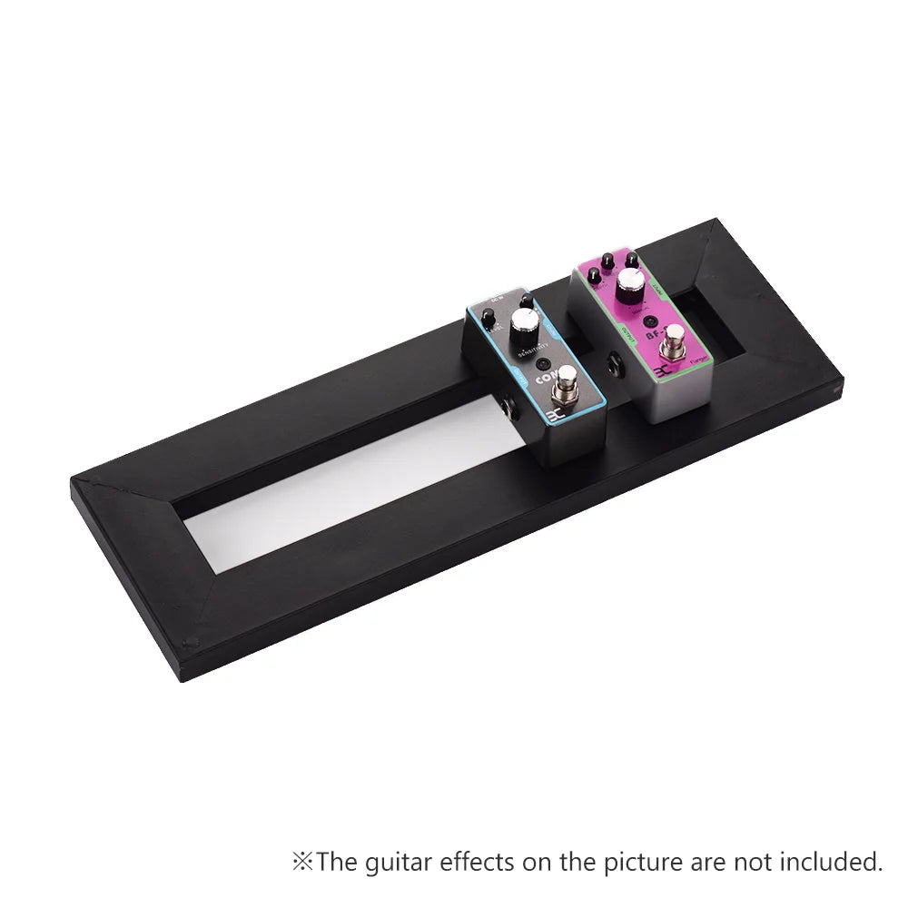 Guitar Effect Pedal Board Holder with Fastening Tapes Cable Tie Patch Z317