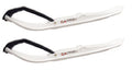 White 8" Snowmobile Skis with Black Loops I214293
