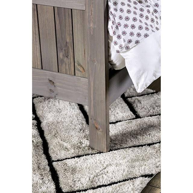 Weathered Gray Twin Bed X597