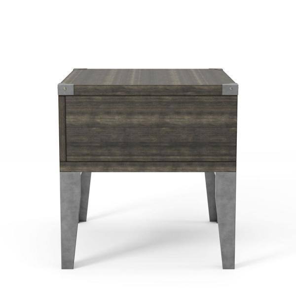 Gray and Dark Oak End Table H49935