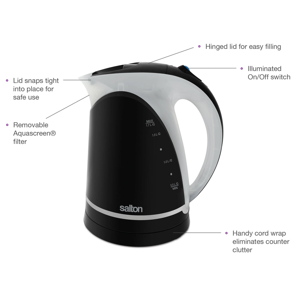 Cordless Jug Kettle 1.7 Liter Black B655235