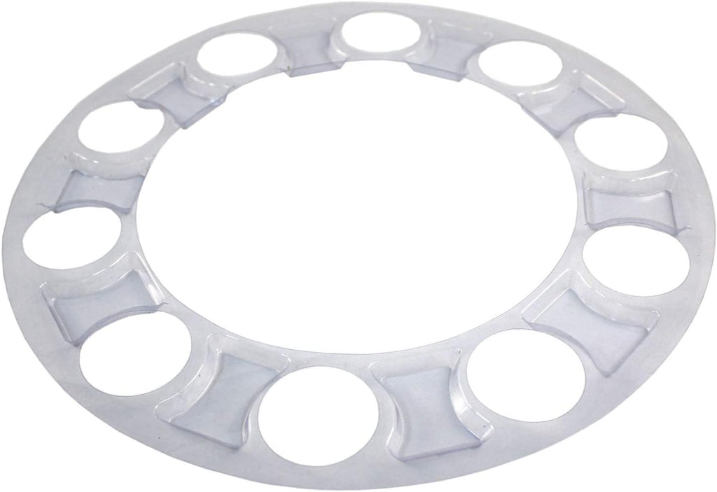 Chrome ABS 33 mm Thread-On Dome Axle Cover Combo Kit with Removable Hub Caps and Lug Nut Covers G875388