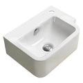 17.5 in. Rectangle Wall Mount White Vessel C4019
