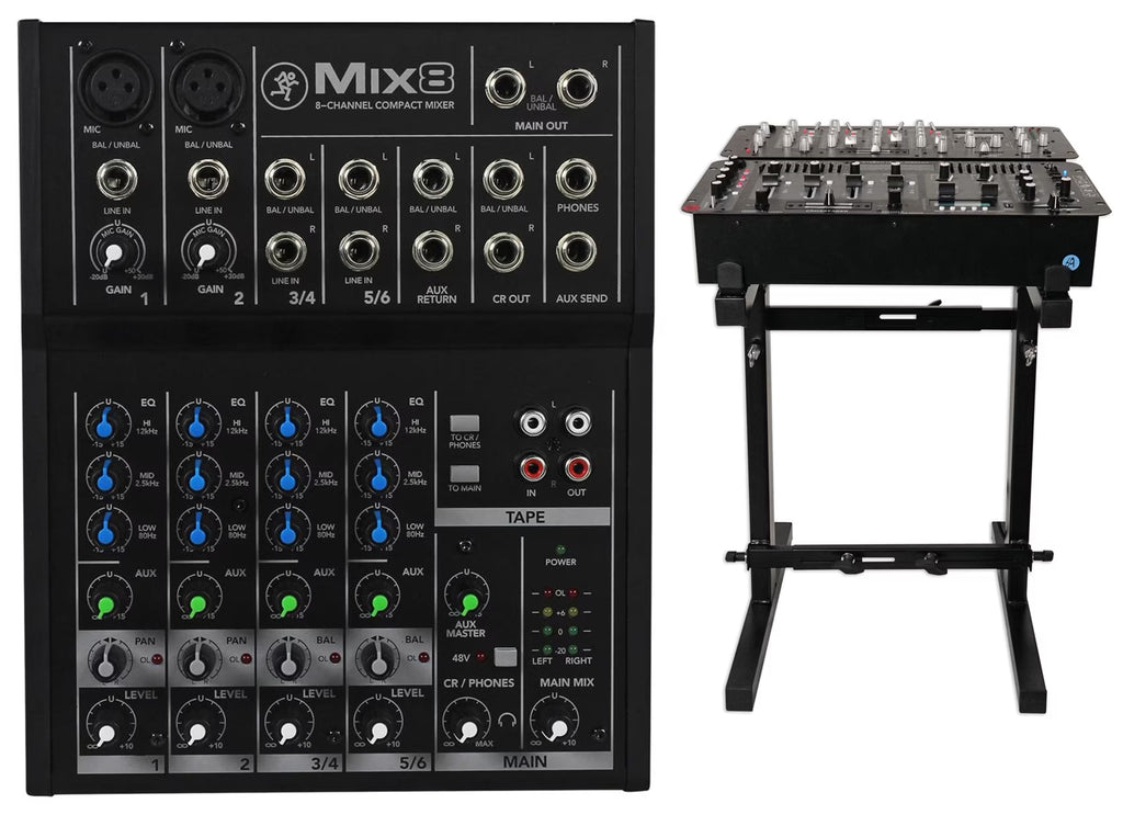 8-Ch Compact Mixer with Metal Chassis L62633
