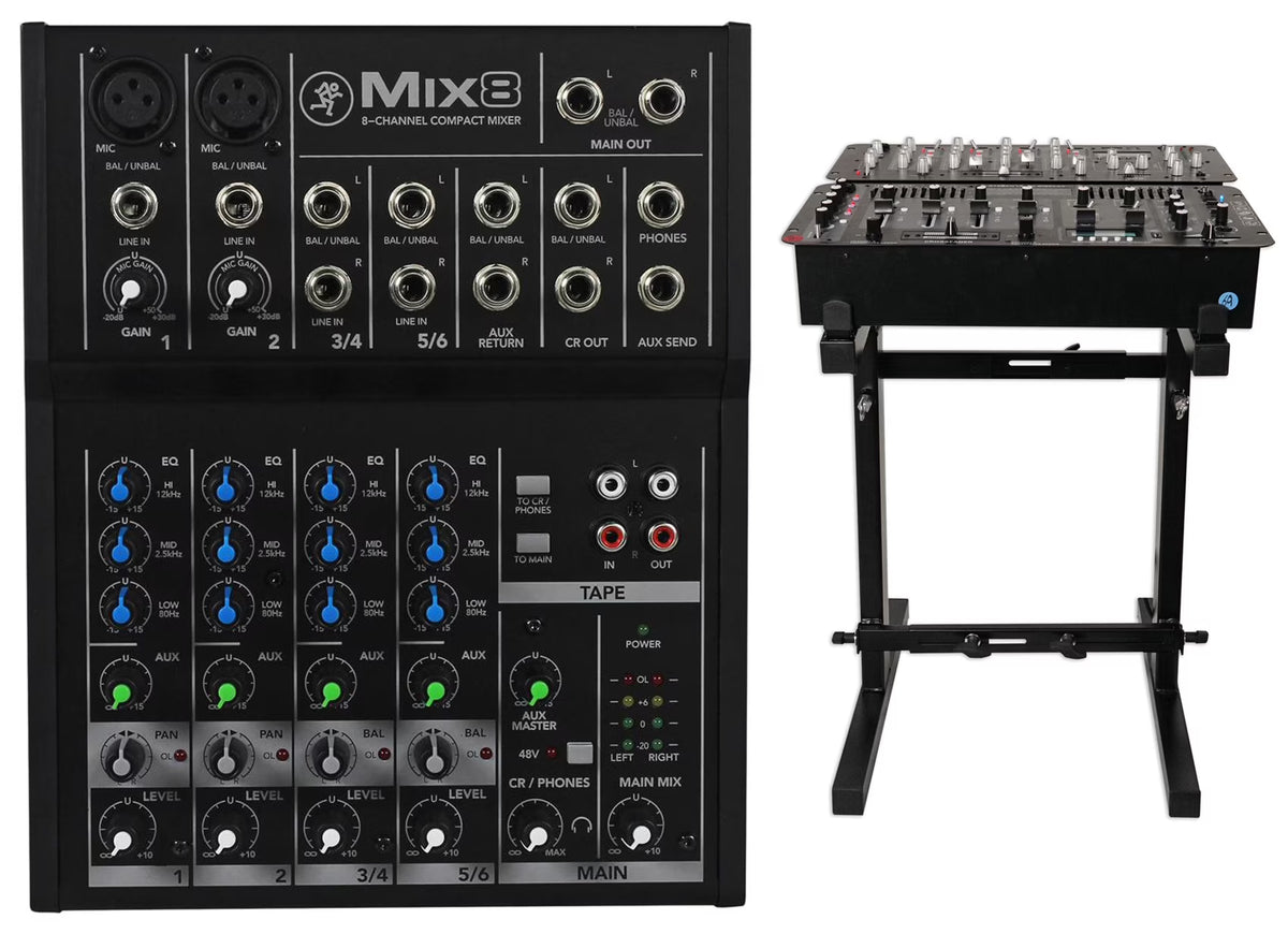 8-Ch Compact Mixer with Metal Chassis L62633