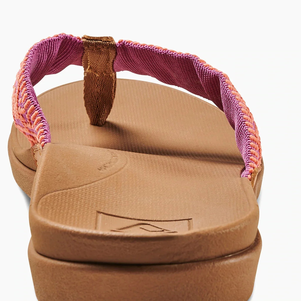 Fuchsia coral Woven Sandals C599