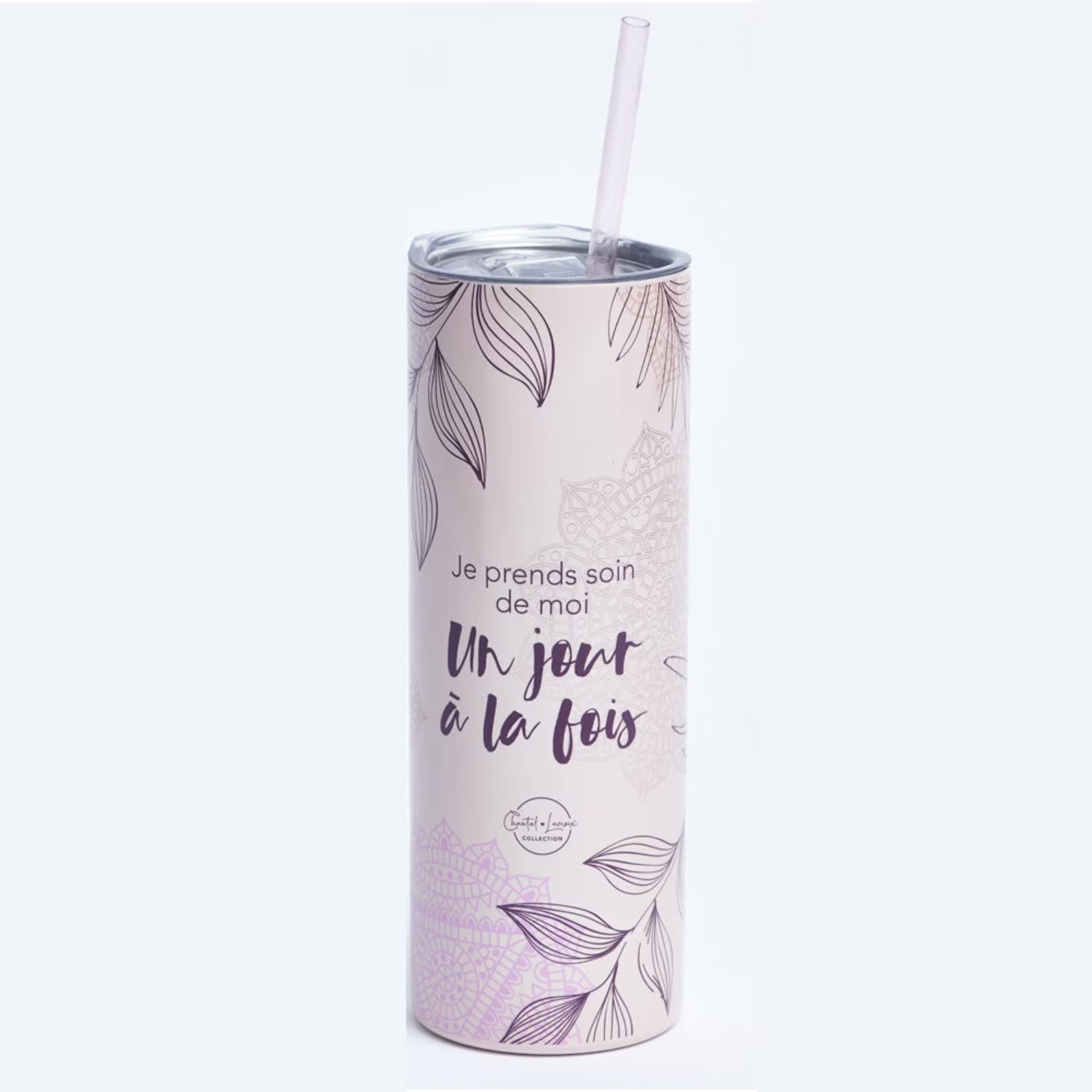 Insulated Stainless Steel Bottle with Straw, 600 ml A251096