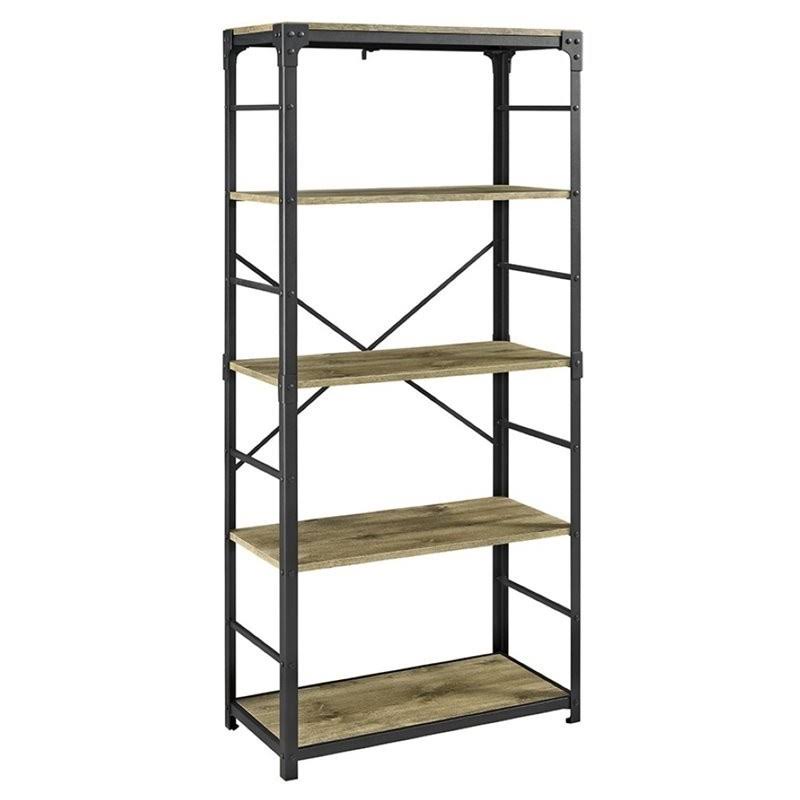 4 Shelf Bookcase in Barnwood Y5140